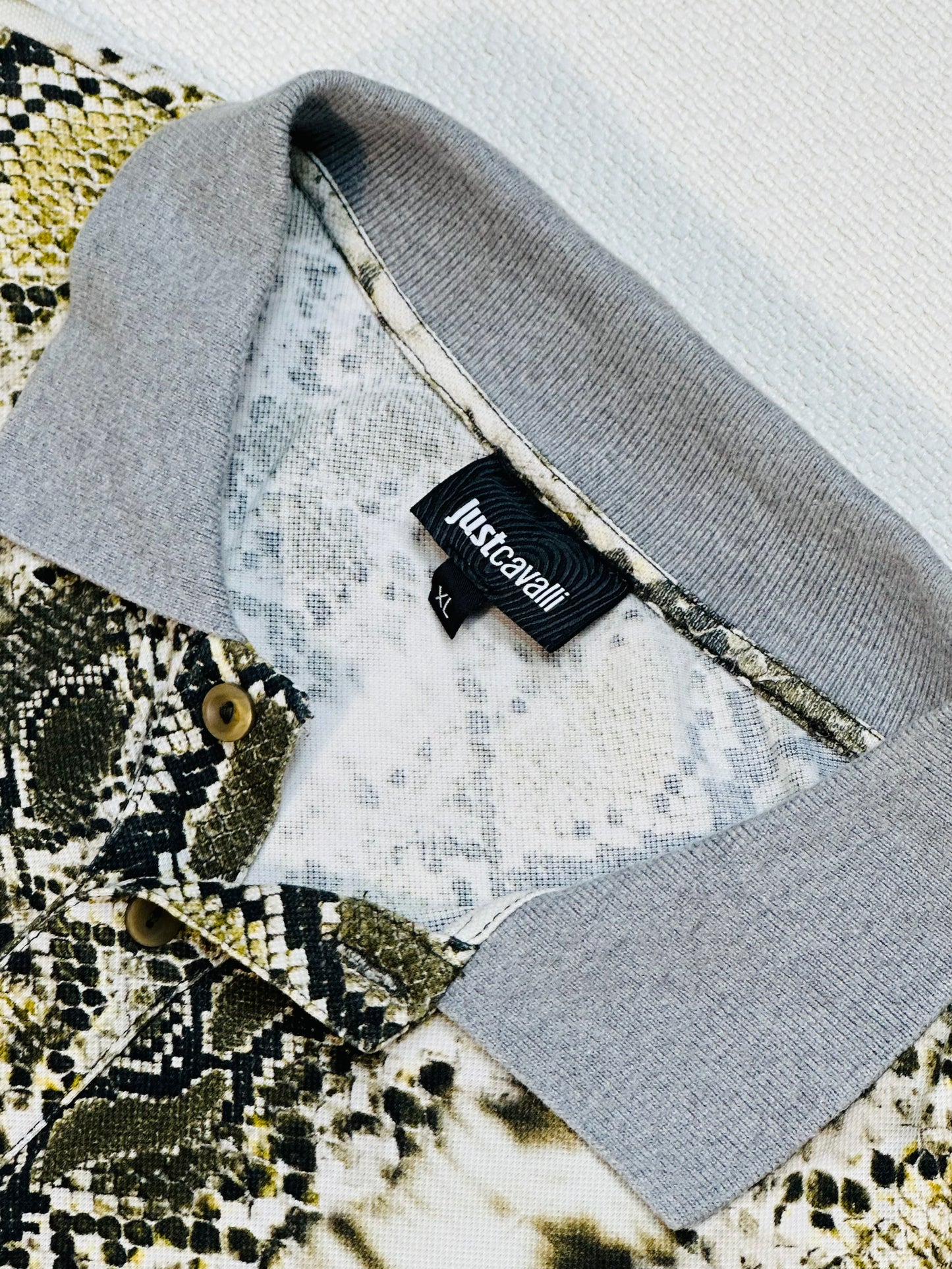 JUST CAVALLI – Polo stampa serpente | XL