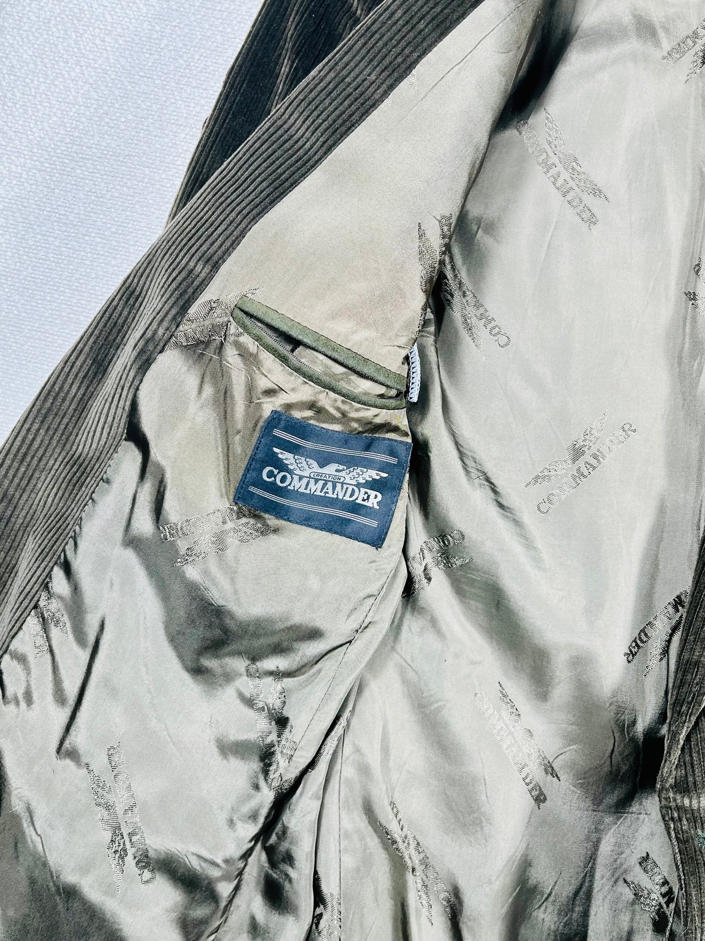 Giacca Blazer Vintage - velluto a coste verde