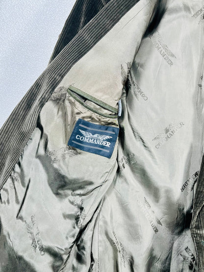 Giacca Blazer Vintage - velluto a coste verde