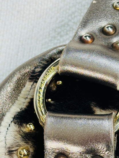 DOLCE & GABBANA – Mini Barrel Cowhide Studded Edition