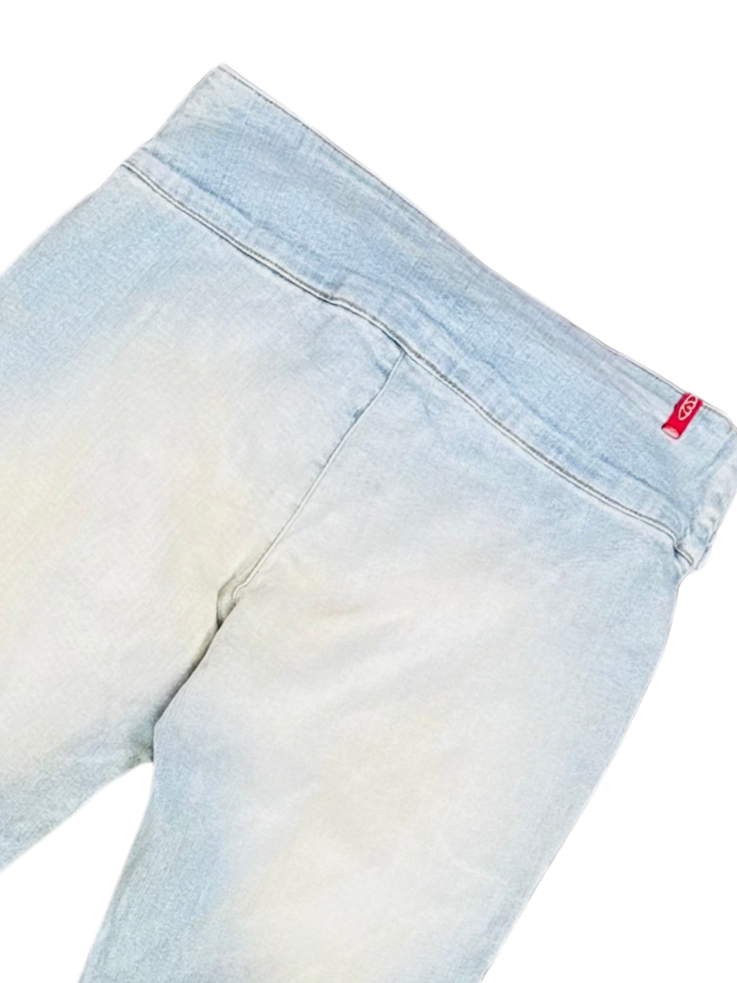 Jeans Flare Light Wash con Cintura Ovale Integrata – Y2K Edition