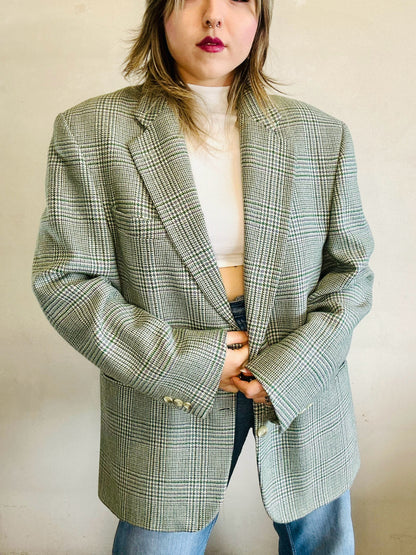 Blazer in pura lana pied de poule