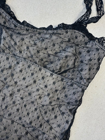 Y2k micro mesh top