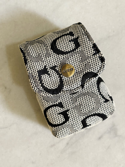 GUESS -  Vintage Monogram Mini Pouch – Borsellino Portaoggetti Y2K