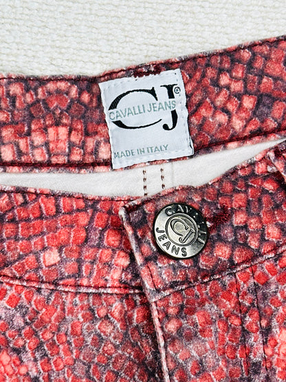 JUST CAVALLI - Pantaloni jeans animalier