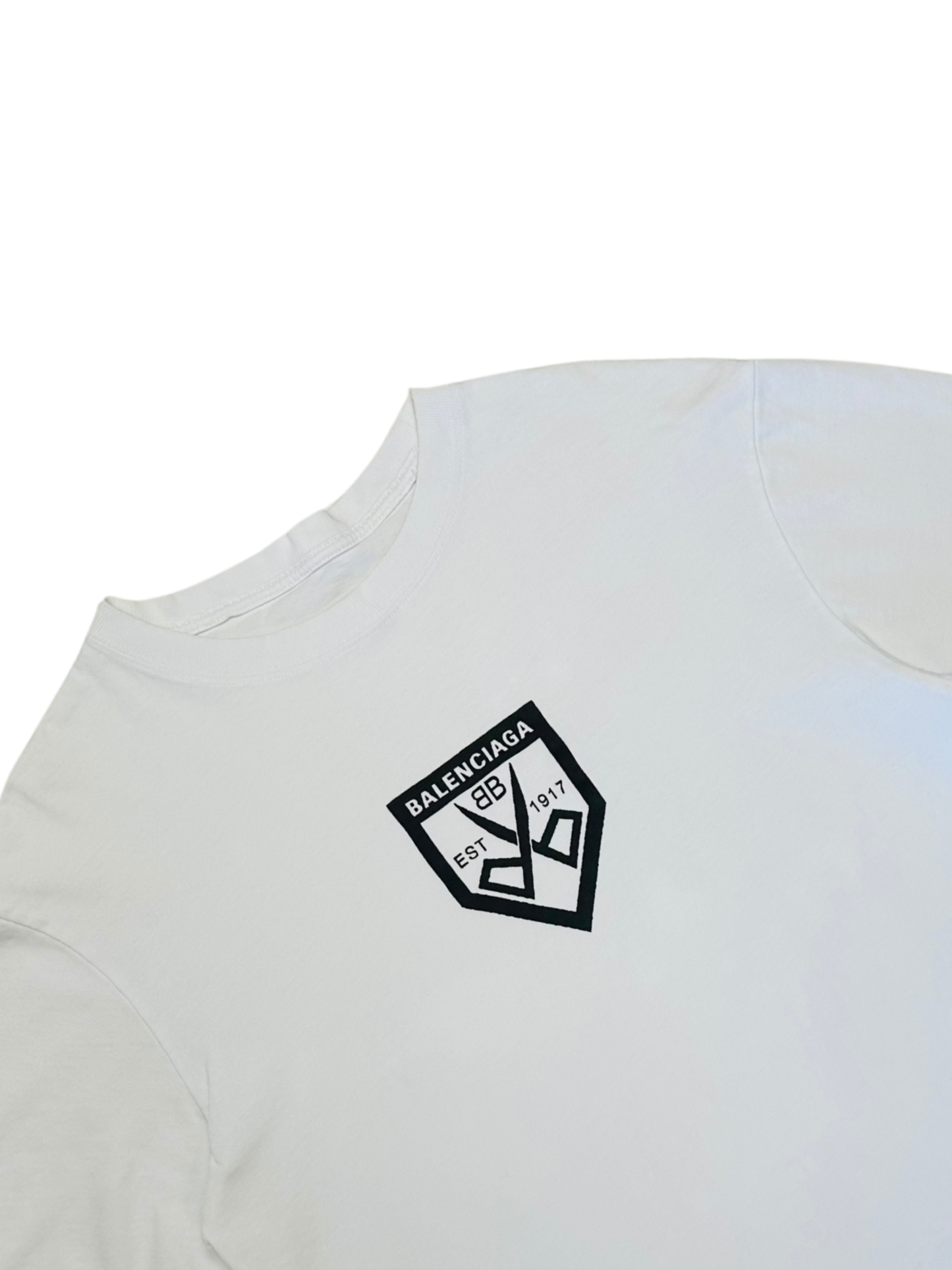 BALENCIAGA - T-Shirt “EST 1917” Logo Crest