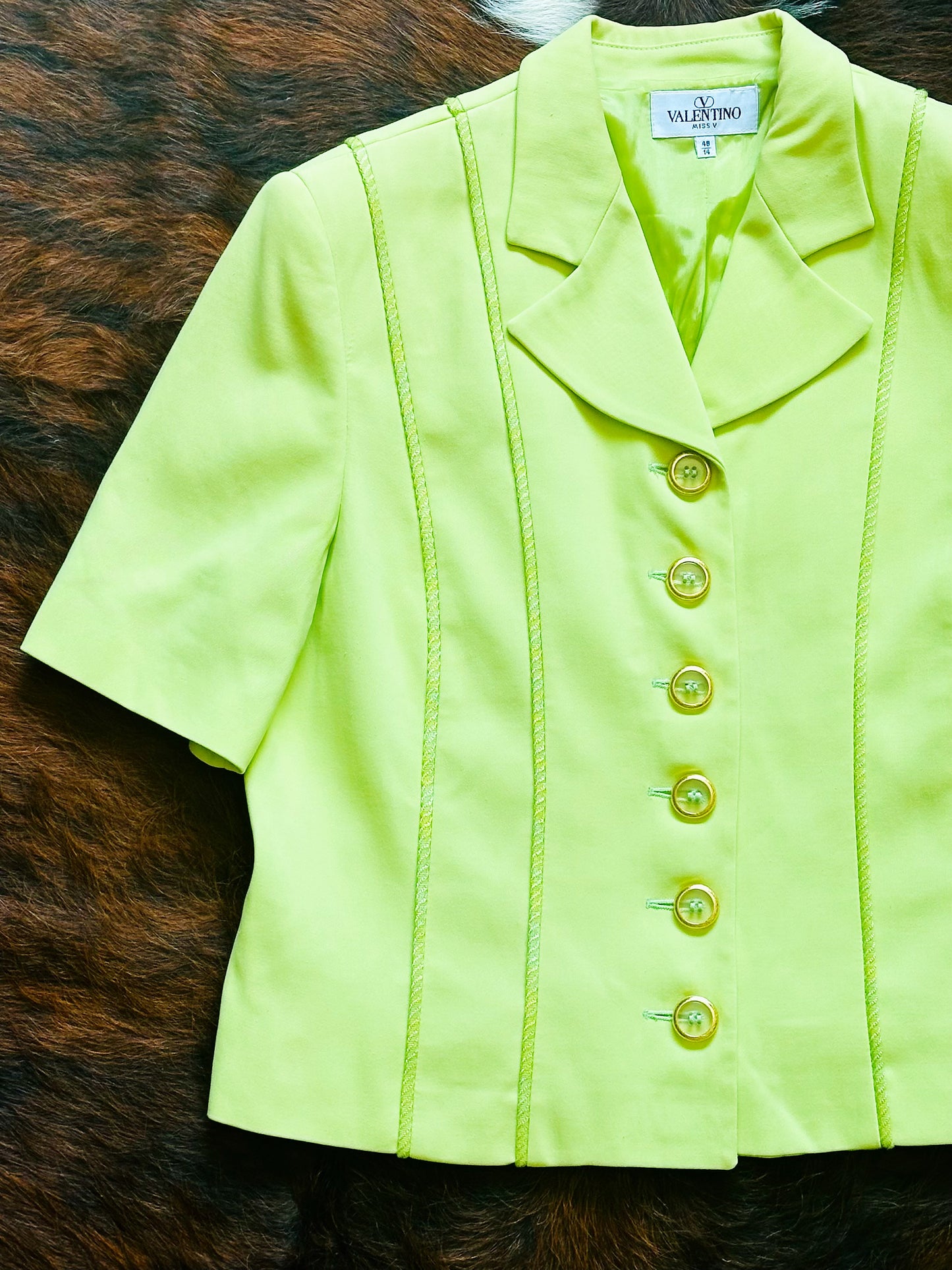VALENTINO - Miss V Giacca Lime Vintage – Made in Italy