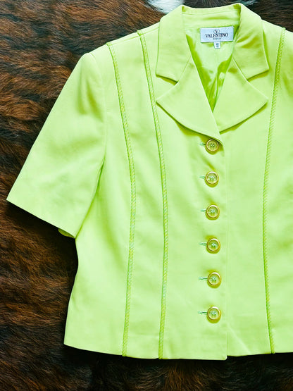 VALENTINO - Miss V Giacca Lime Vintage – Made in Italy