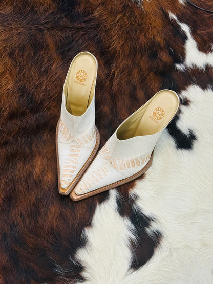 Mules texani vintage in pelle Gianni Bravo – Made in Italy | Taglia 40