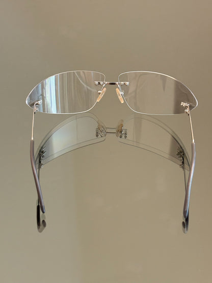 ROBERTO CAVALLI - Occhiali da sole vintage Demetra 63S – Rimless Y2K Made in Italy