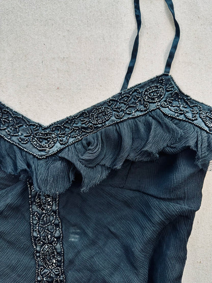 Y2k silk top