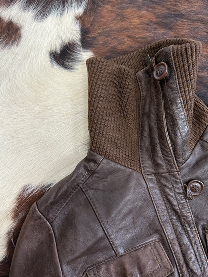 Giacca di pelle aviatore