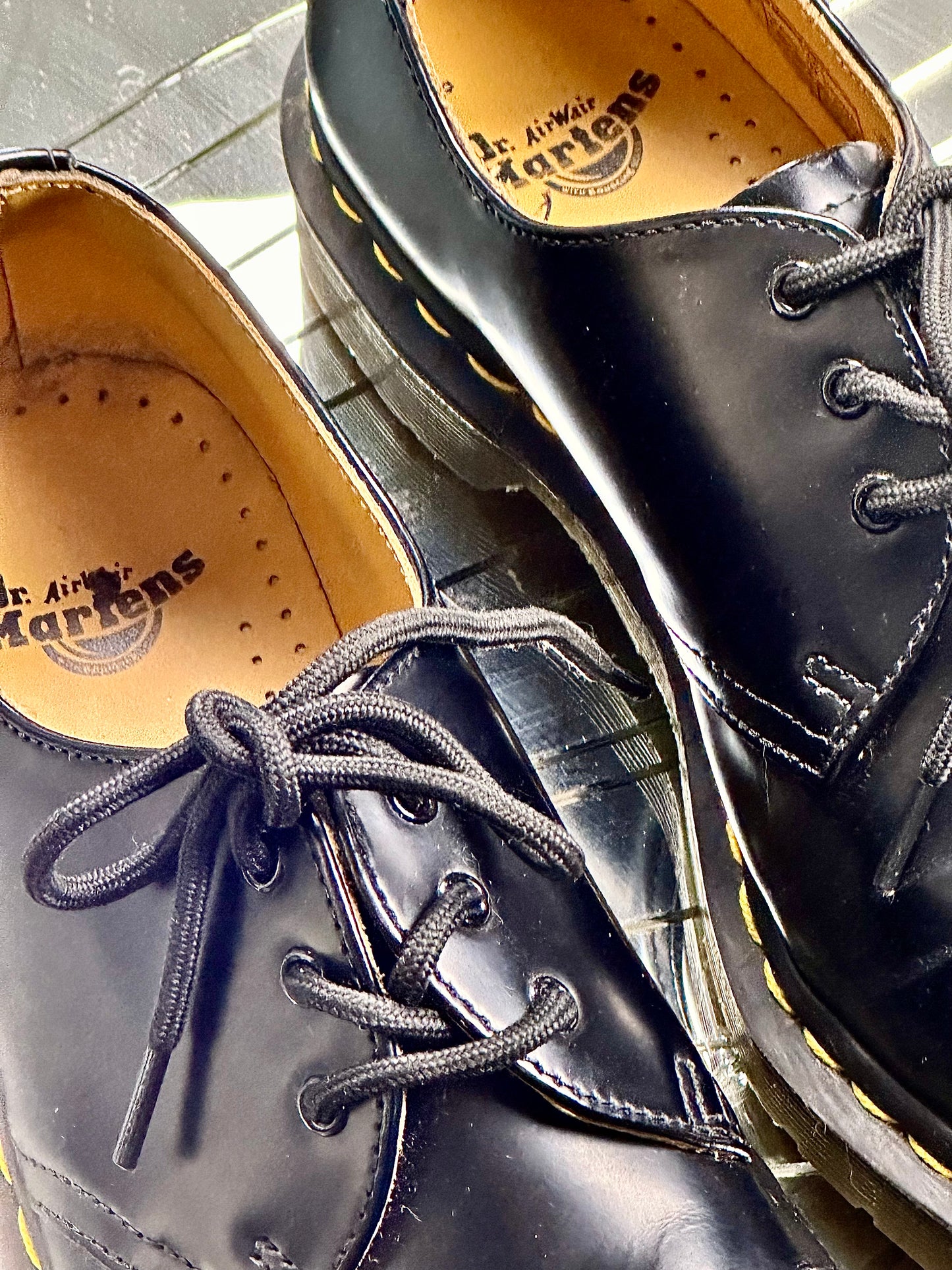 Dr. Martens 1461 - Derby Smooth Black 3 occhielli in Pelle Nera | Tg 39