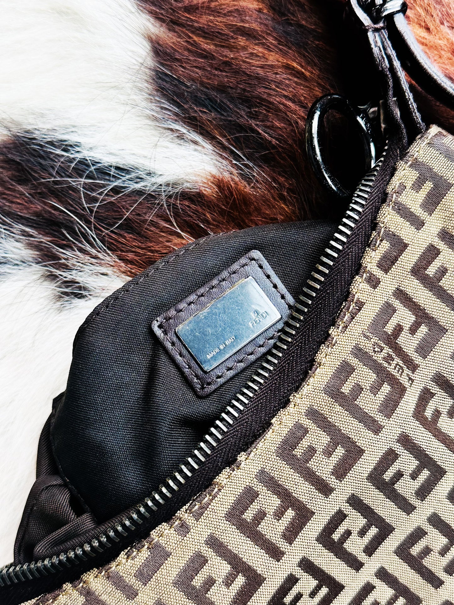 FENDI - Oyster Mini Monogram Zucca Canvas – Iconic Y2K