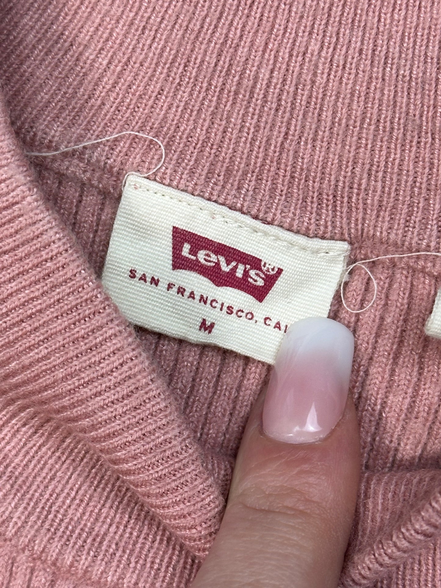 LEVI’S - Maglioncino rosa a costine - Minimal icon