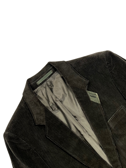 Giacca Blazer Vintage - velluto a coste verde
