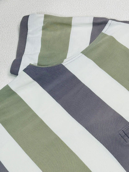 LACOSTE - Polo Verde a Righe 🐊 | manica corta