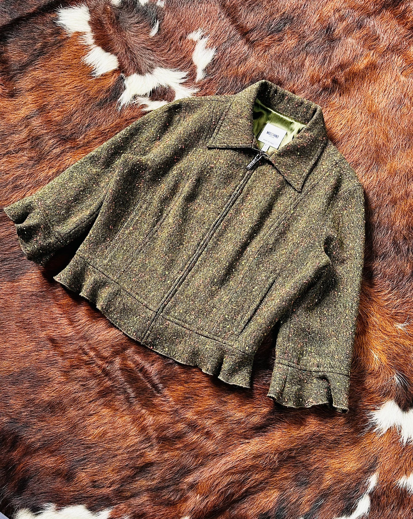 MOSCHINO JEANS - Giacca Cropped in Tweed Mélange