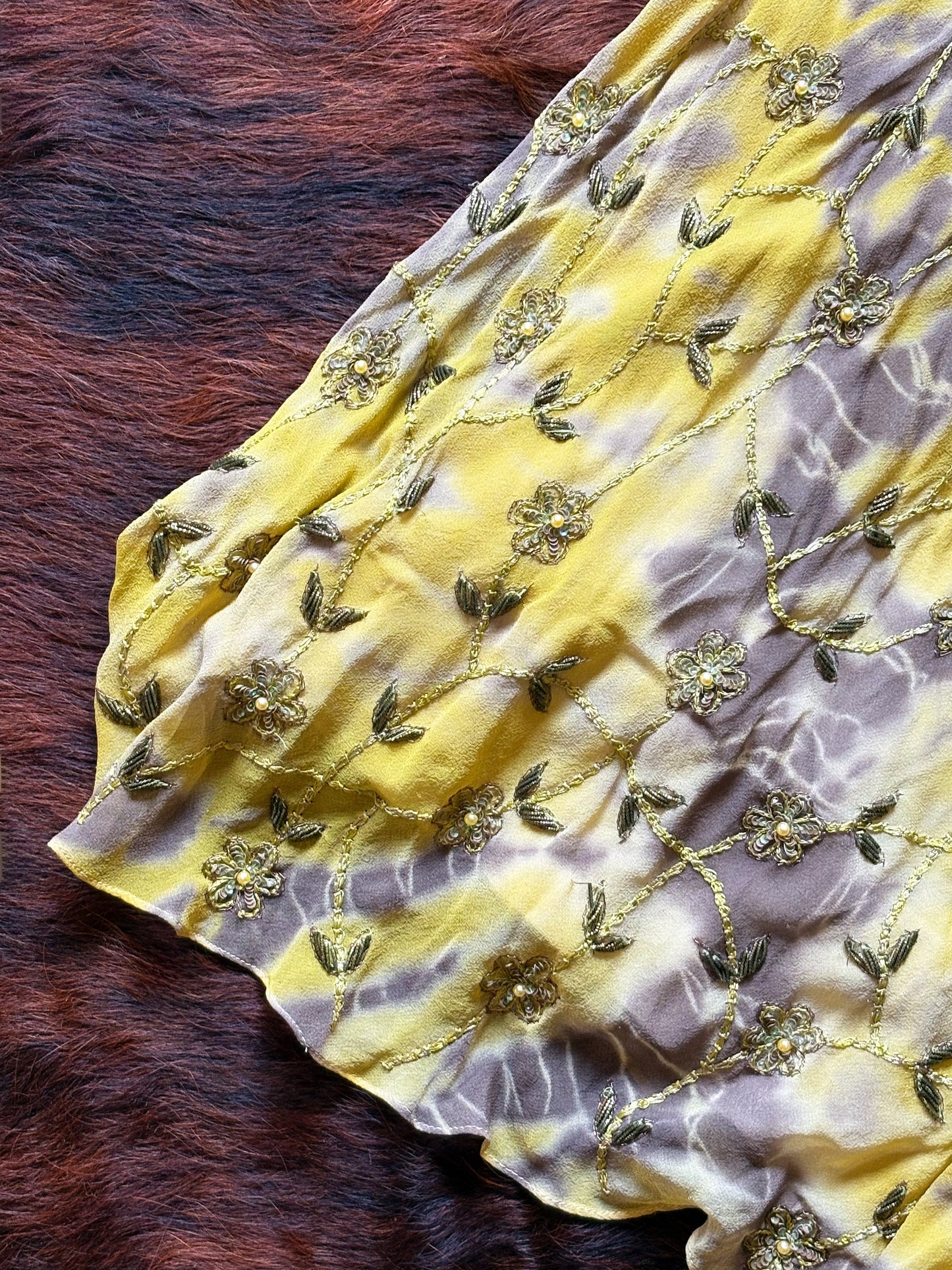 Abito Halter in Seta Ricamata con Perline – Archive Y2K Couture | Nuovo con Cartellino
