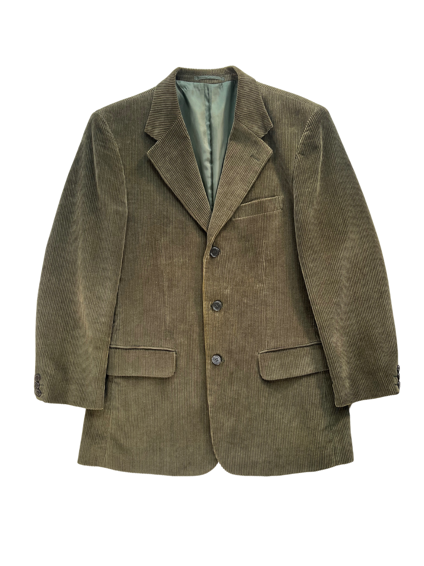 Giacca Blazer Vintage - velluto a coste verde