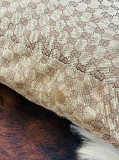 GUCCI - Shopper in Tela GG Monogram con Tracolla in Pelle