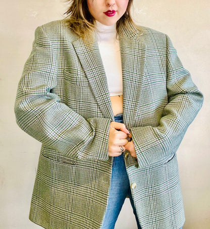 Blazer in pura lana pied de poule