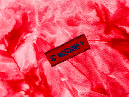 MOSCHINO - T-shirt Tie-Dye Rosso Fragola