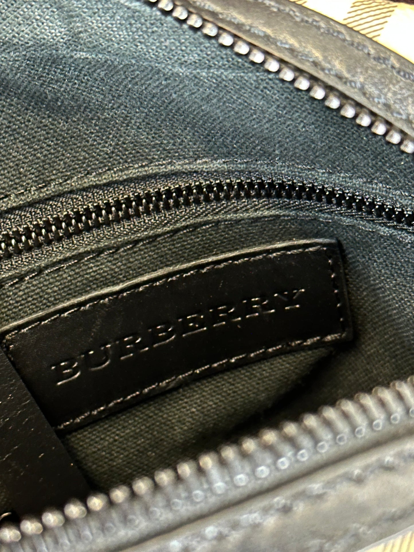 BURBERRY - Borsa Check Vintage Messenger | Canvas Beige e Nero