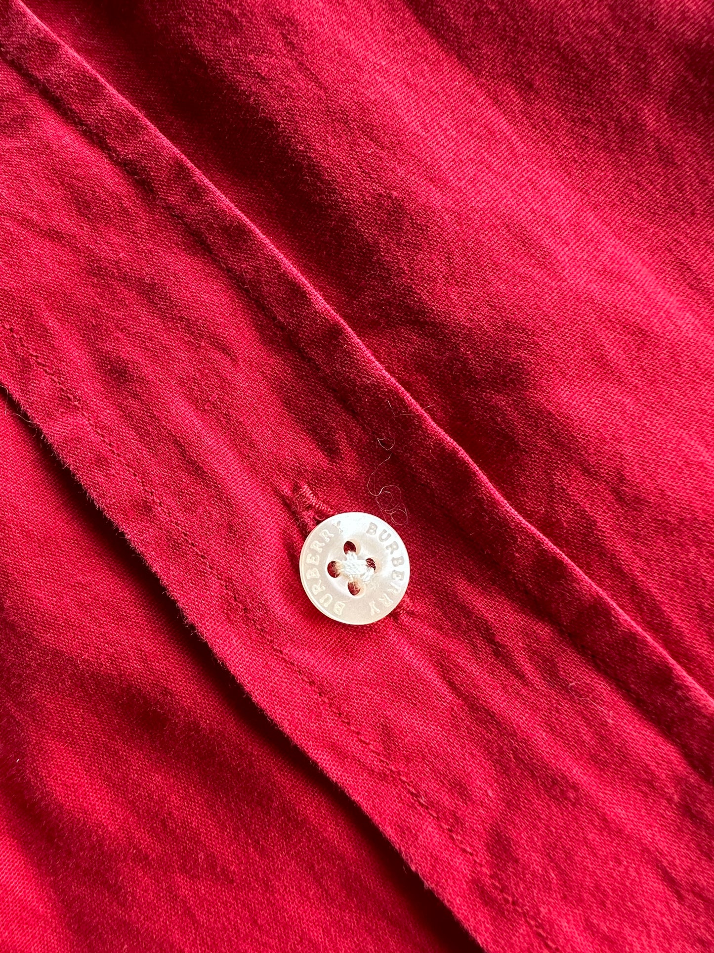 BURBERRY  - Camicia Rossa