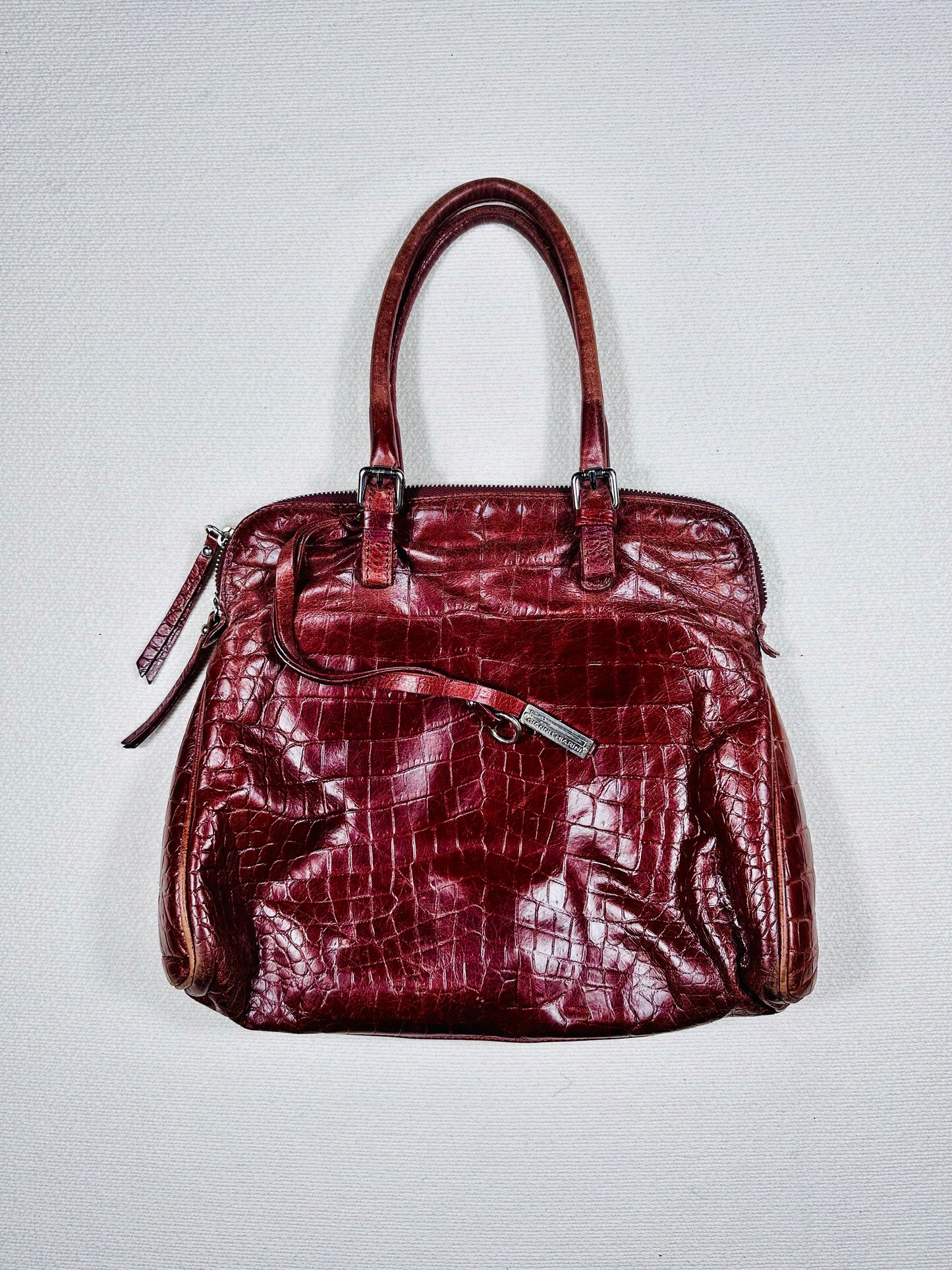 Borsa a spalla vera pelle red cherry 🍒