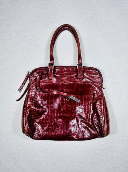 Borsa a spalla vera pelle red cherry 🍒