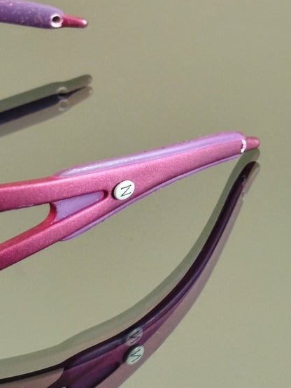 ZERO EYEWEAR - Occhiali da sole vintage sportivi H92 Made in Italy – Rosa / Viola Y2K