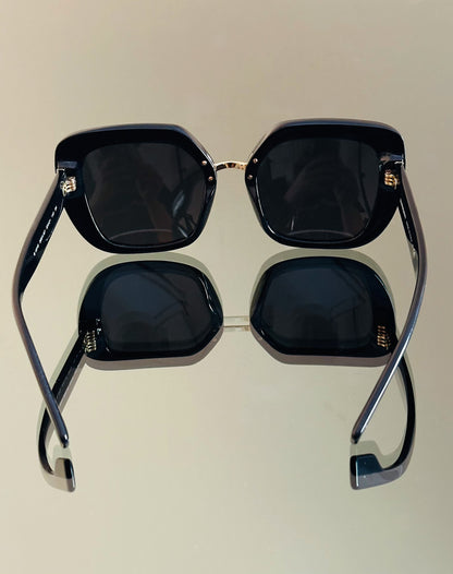 BURBERRY – BE4315 Charlotte – Occhiali da Sole Donna – Nero Lucido | Made in Italy