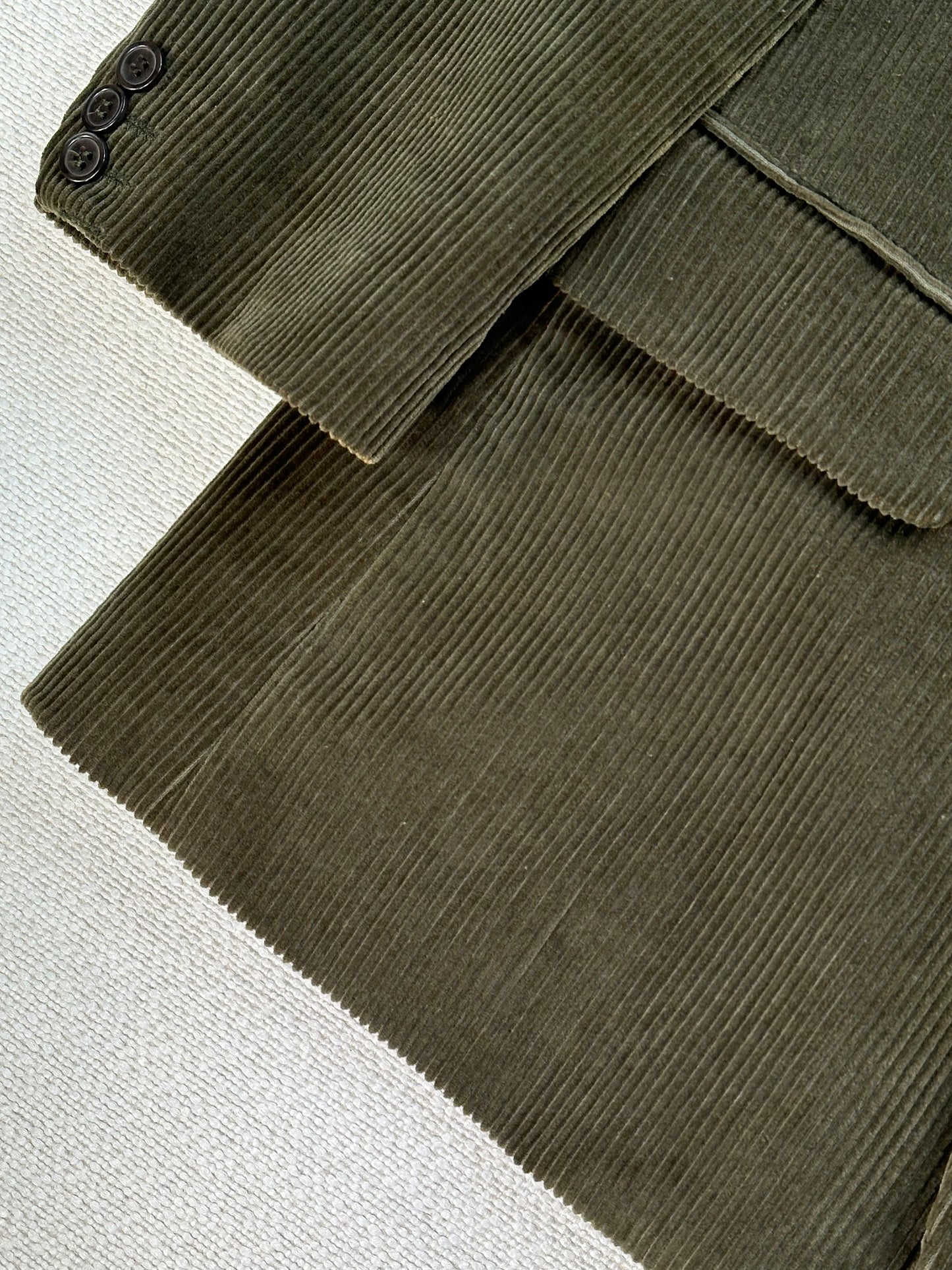 Giacca Blazer Vintage - velluto a coste verde