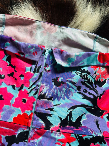 Abito mini floreale bustier anni ’90 / Y2K