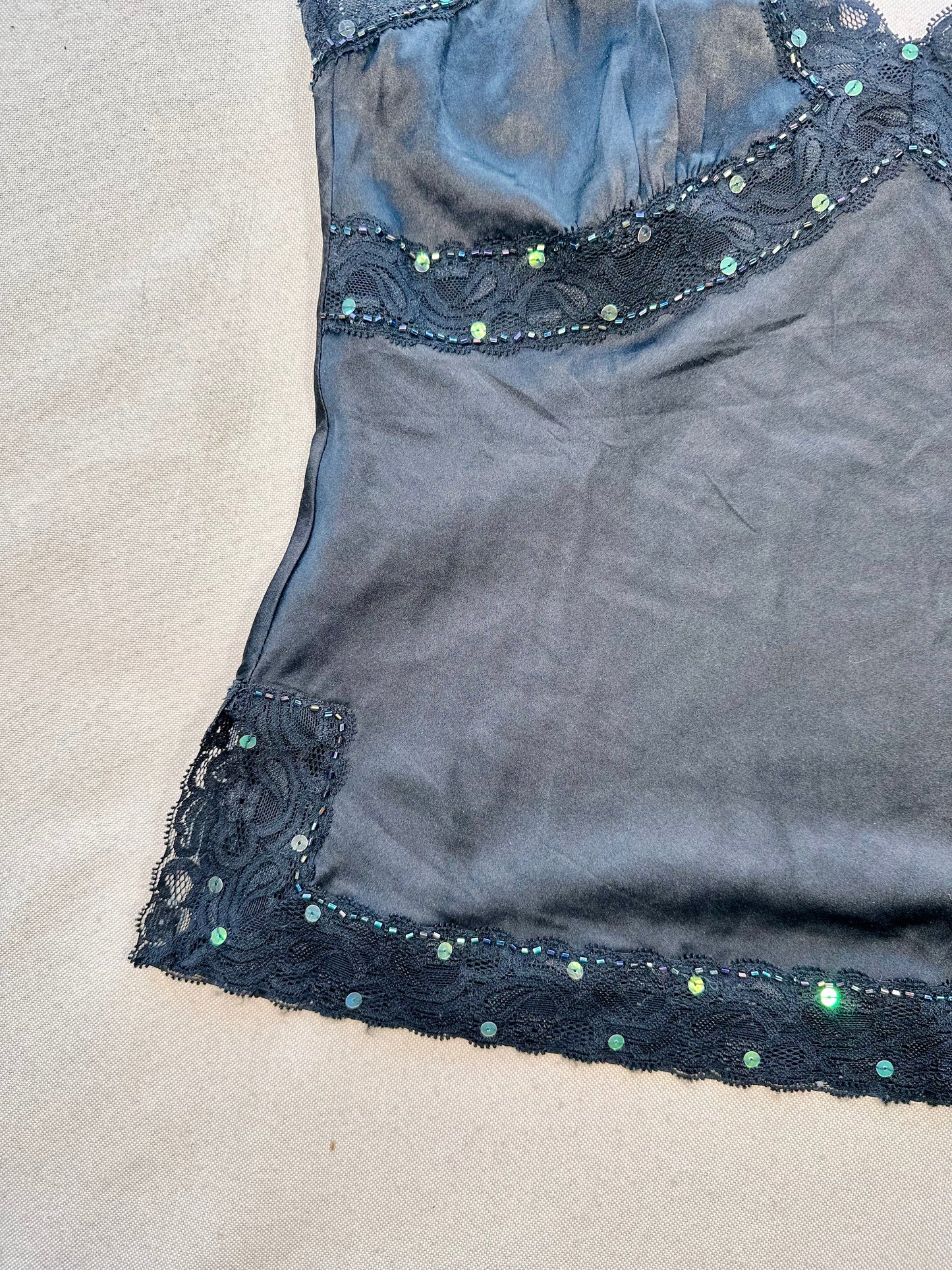 Y2k paillettes top