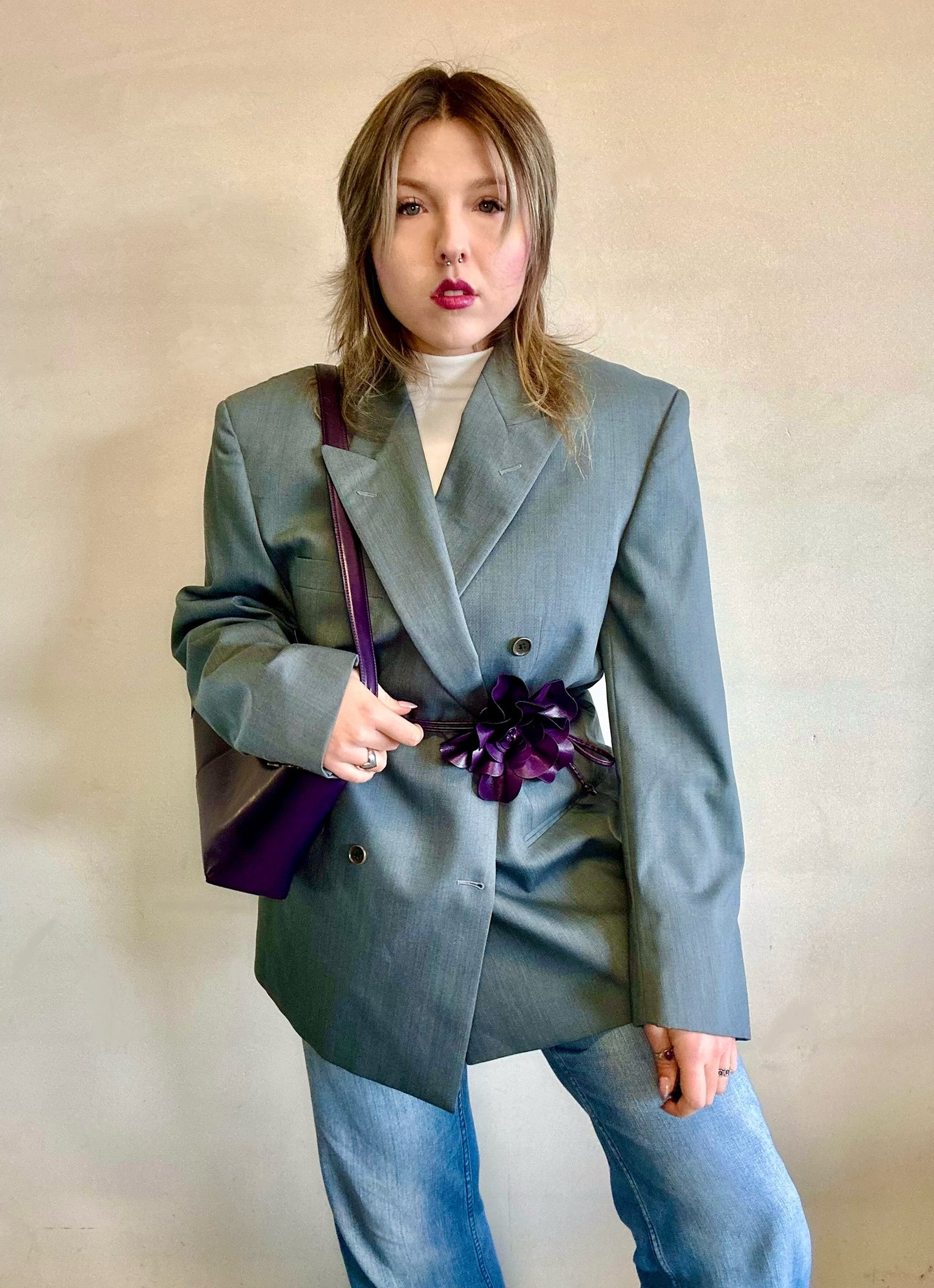 Blazer doppio petto in pura lana vergine