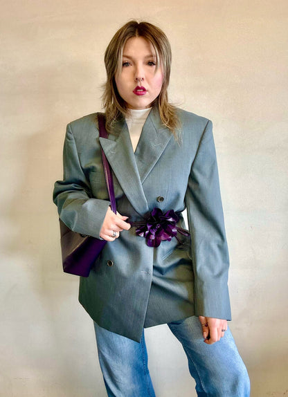 Blazer doppio petto in pura lana vergine