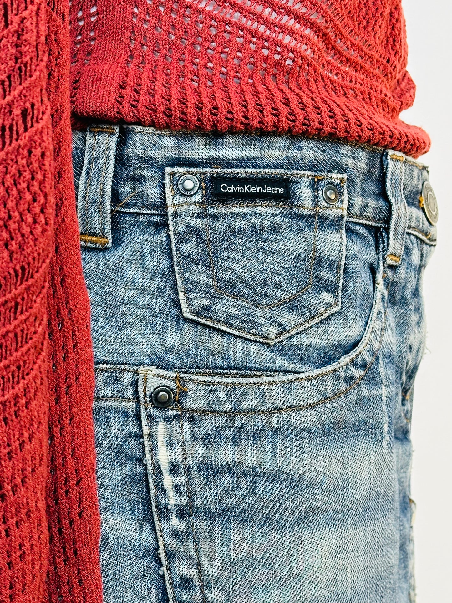 Calvin Klein skirt belt y2k