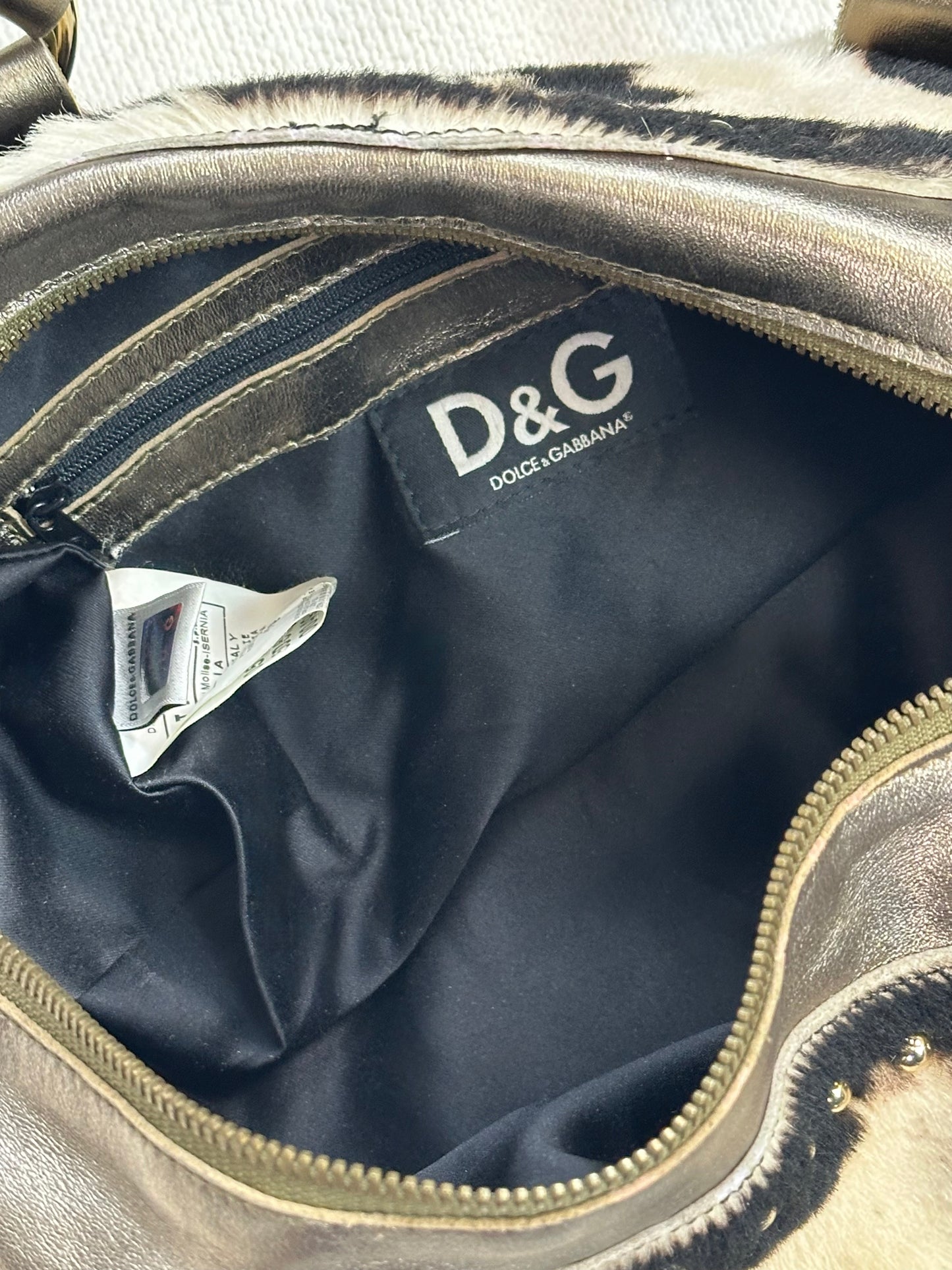 DOLCE & GABBANA – Mini Barrel Cowhide Studded Edition