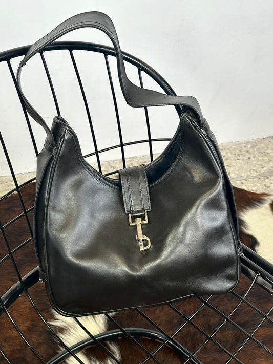 GUCCI - Jackie Hobo in Pelle Testa di moro Vintage