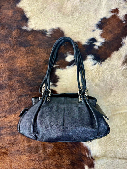 Borsa Shopper in pelle martellata
