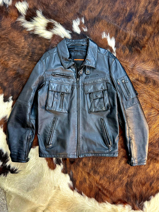 Giacca di pelle da motociclista