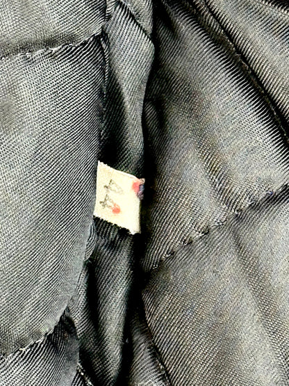 Pelliccia Vintage in Volpe Nera e Pelle