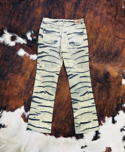 JUST CAVALLI - Pantaloni a zampa Animalier Tiger