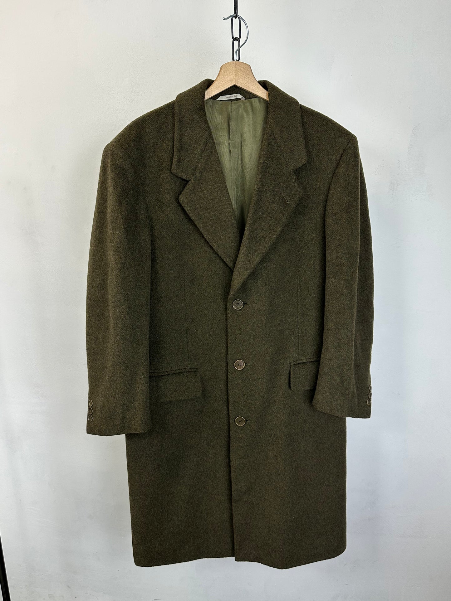 Cappotto Vintage Made in Italy – Lana & Cashmere | Verde Bosco
