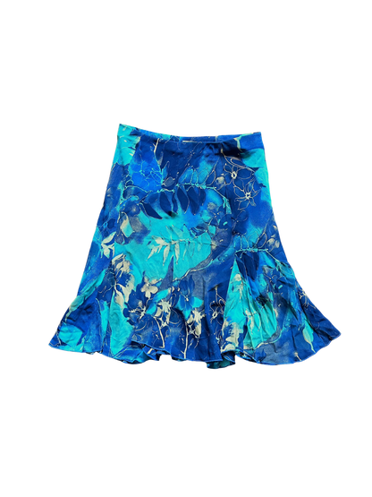 Gonna Vintage Made in Italy Blu Floreale