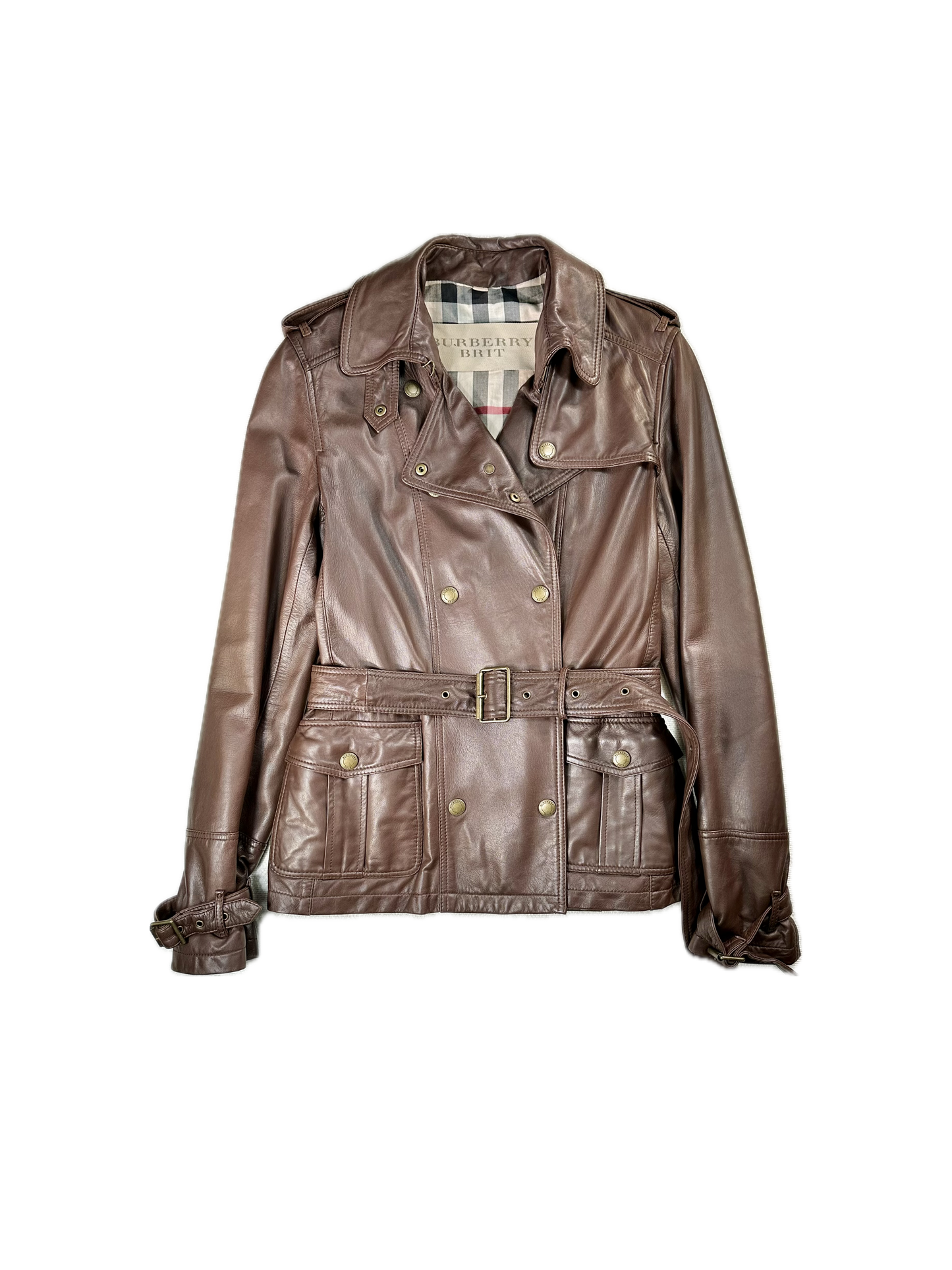 BURBERRY - Trench in pelle
