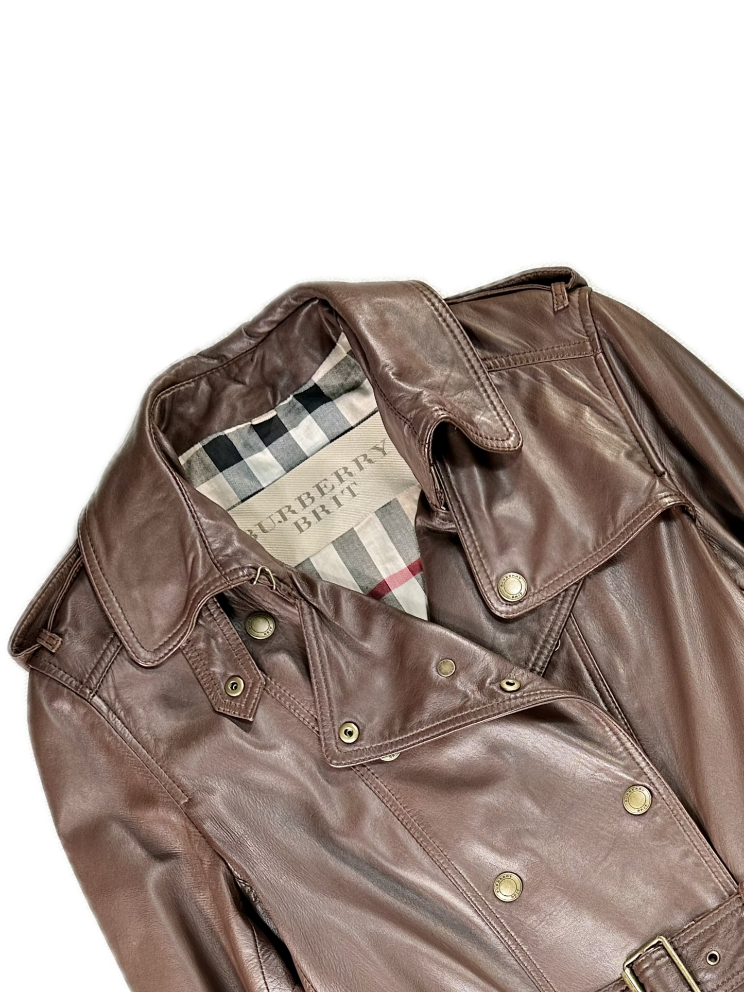 BURBERRY - Trench in pelle
