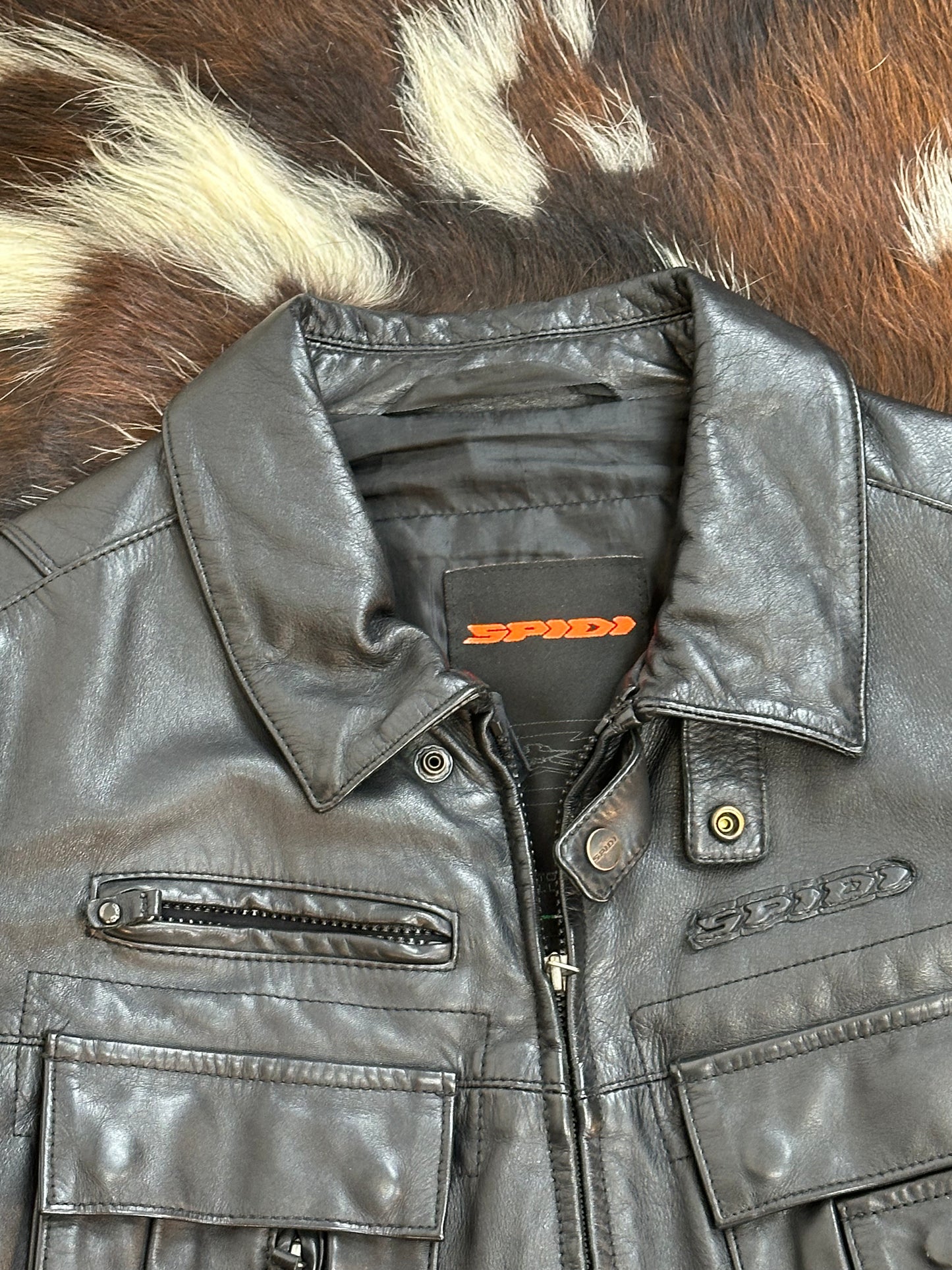 Giacca di pelle da motociclista